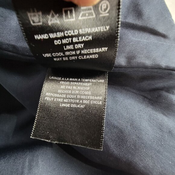 Lili Wang For Lili's Closet Red Navy Textured Sleeveless A-Line Dress Size 12 - Picture 7 of 13